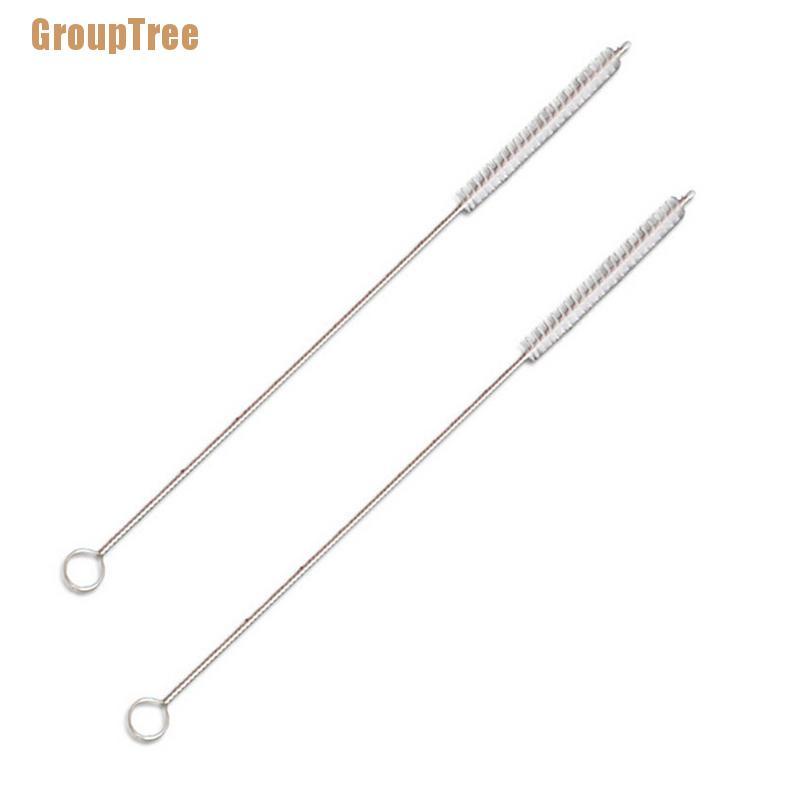 Set 2 cọ vệ sinh ống hút bằng thép không gỉ 17cm