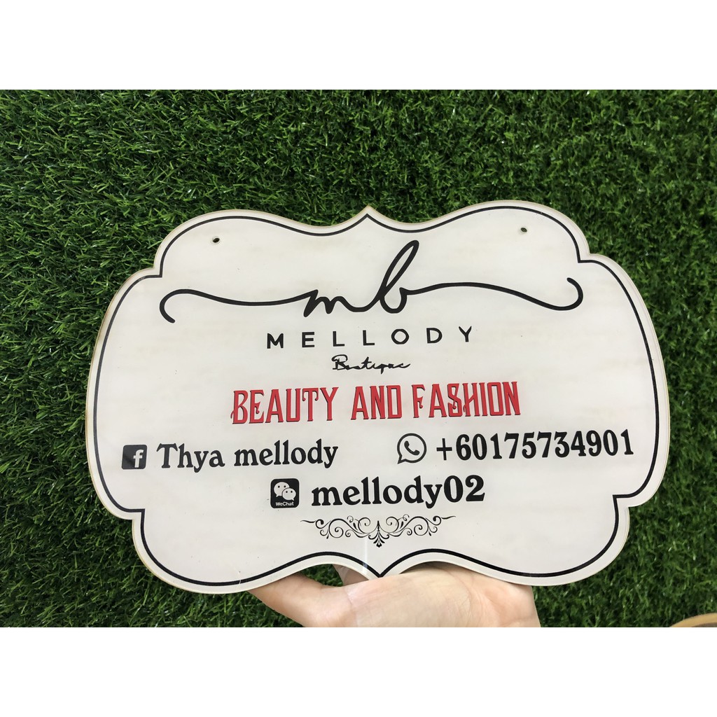 [BẢNG HIỆU MICA CẦM TAY] - in thông tin shop xịn xò - Đạo cụ cầm tay chụp ảnh tiện lợi