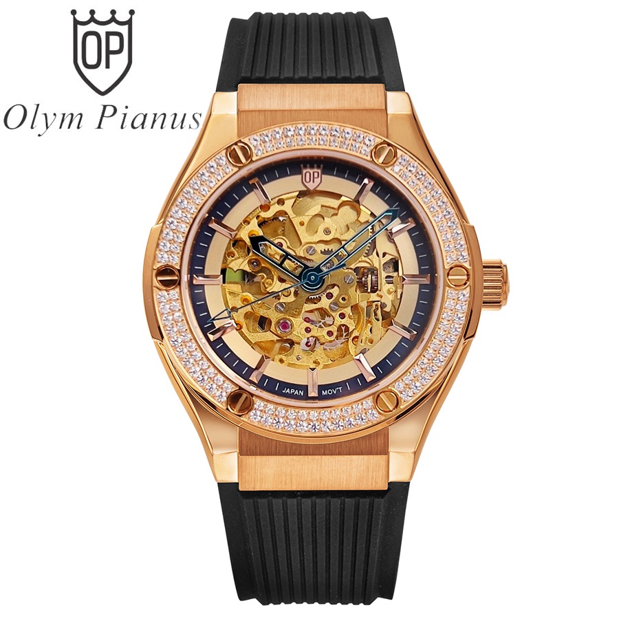 Đồng hồ nam chính hãng Olym Pianus OP990-45 OP990-45.24 OP990-45.24ADGR-GL đen