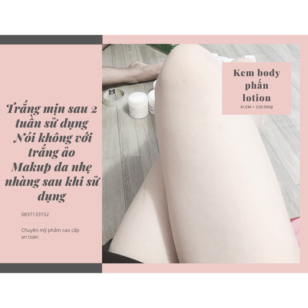 Kem trắng da body (hạt phấn Mỹ) | BigBuy360 - bigbuy360.vn