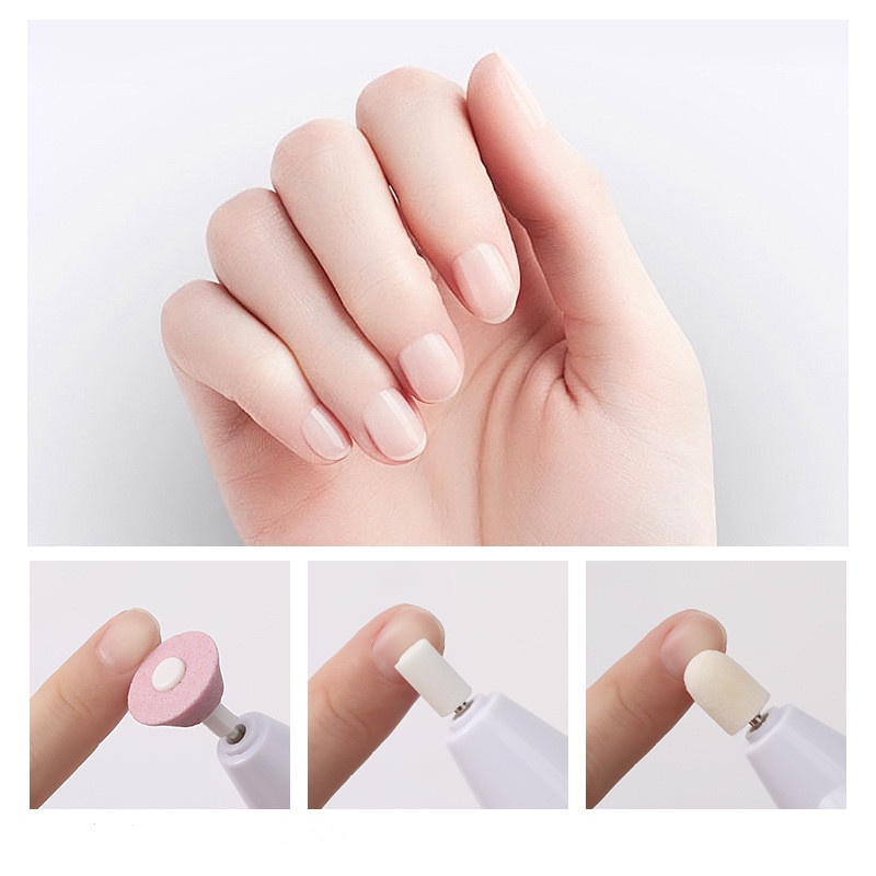 Bộ Sơn Móng Tay 5 Cái. 6 Chiếc. Đầu Máy Đánh Bóng Móng Tay Chuyên Dụng