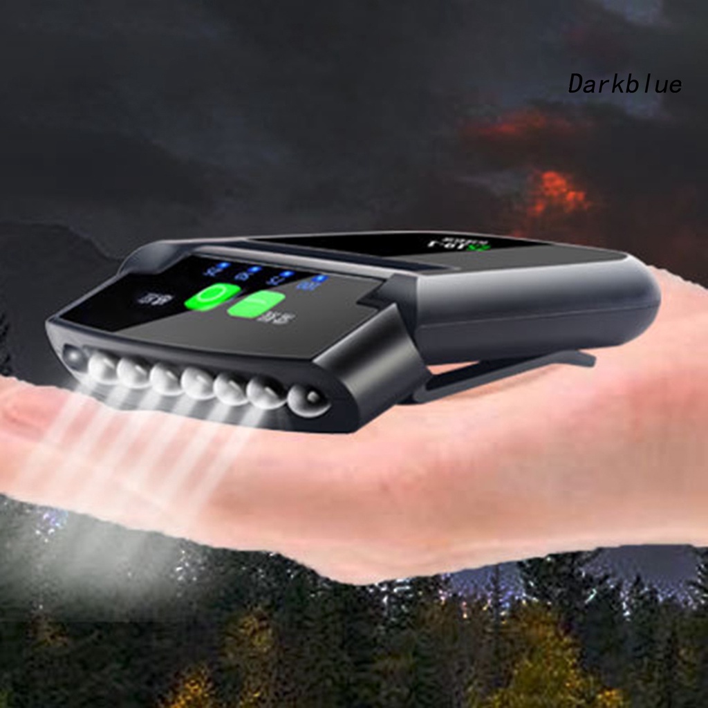 Đèn LED kẹp mũ lưỡi trai chỉnh được có thể sạc bằng USB