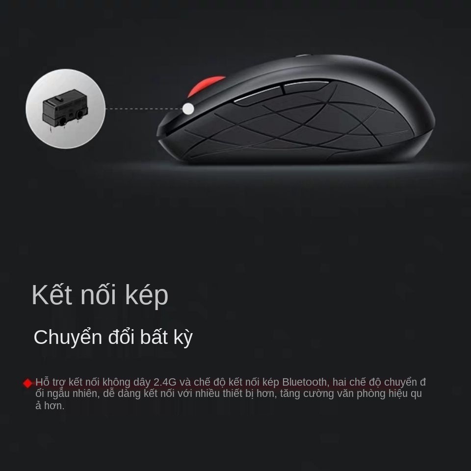 Chính hãng Lenovo ThinkPad Wireless Bluetooth 5.0 Mouse Silent Laptop Office Game Portable wlm210