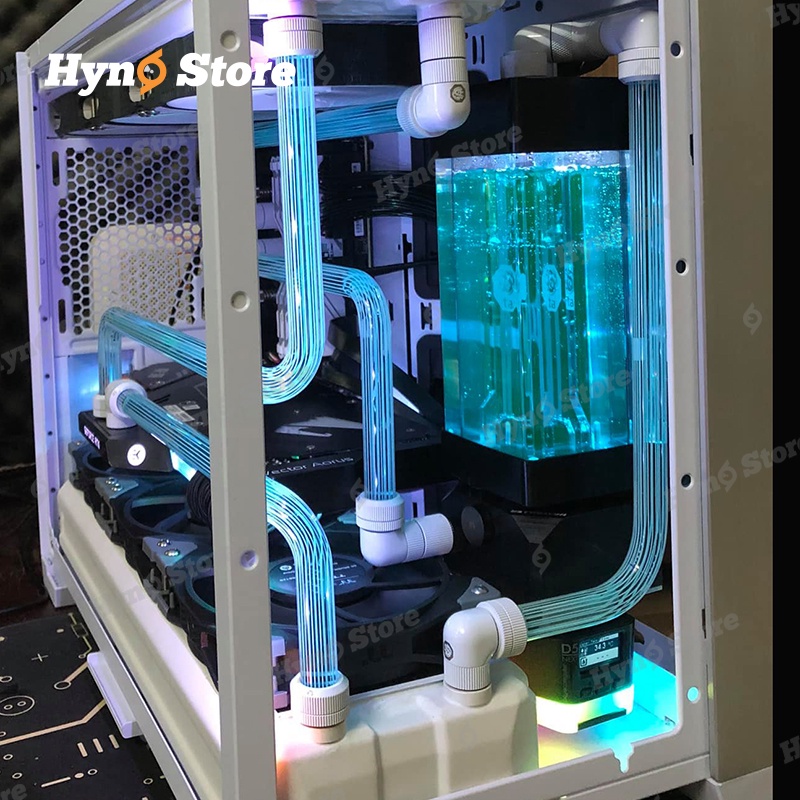 Ống cứng Acrylic Bykski OD14 sọc trắng Tản nhiệt nước custom - Hyno Store