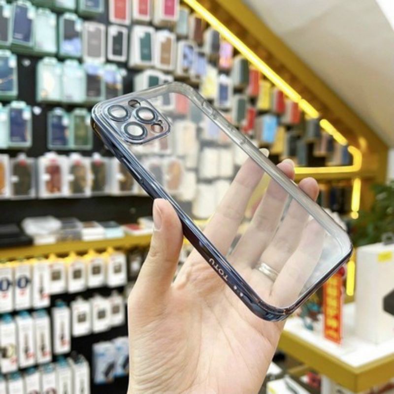 Ốp iphone 14 TOTU viền màu bảo vệ Camera iPhone 15 pro max/15 pro/ 14 pro max/14 pro/ 13 pro max/12 Pro/12 Pro Max