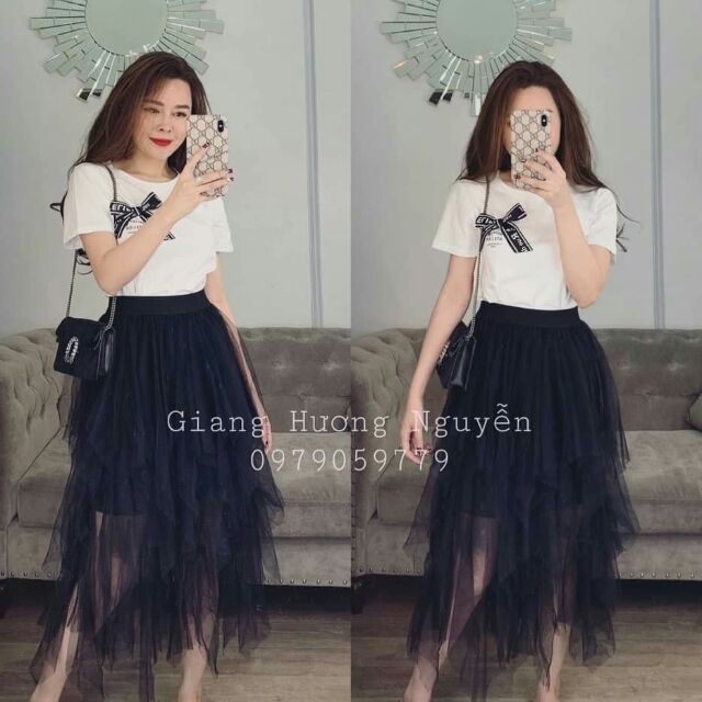 Chân váy cá rô dớpde