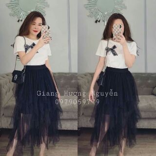 Chân váy cá rô dớpde
