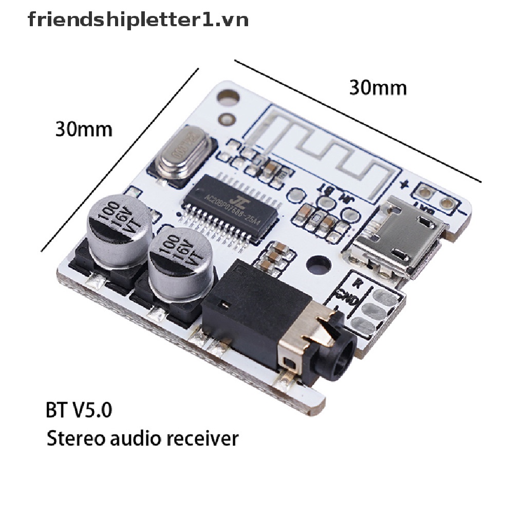【friendshipletter1.vn】 Bluetooth 5.0 Audio Receiver Board MP3 MP3 Lossless Decoder Board Wireless .