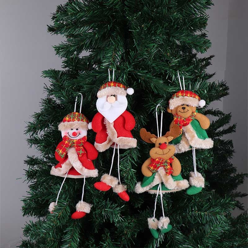 Búp Bê Nhồi Bông Hình Ông Già Noel / Người Tuyết / Tuần Lộc Trang Trí Cây Thông Giáng Sinh / Năm