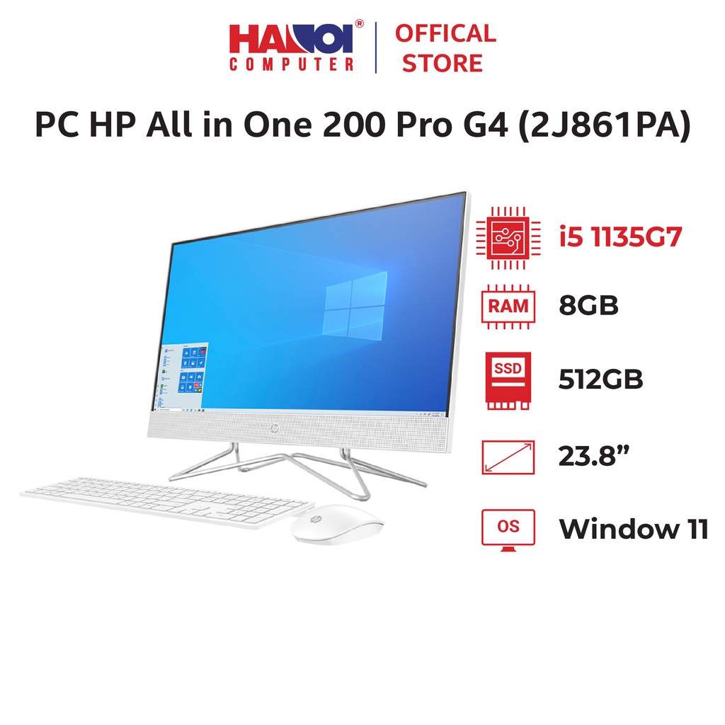 PC HP All In One 24-df1030d (i5-1135G7/8GB RAM/512GB SSD/23.8 inch FHD/WL+BT/K+M/Win 11) (4B6E3PA)