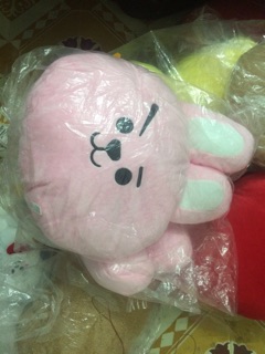 Gối tựa lưng bông BT21 (kéo ra sau xem ảnh thật)