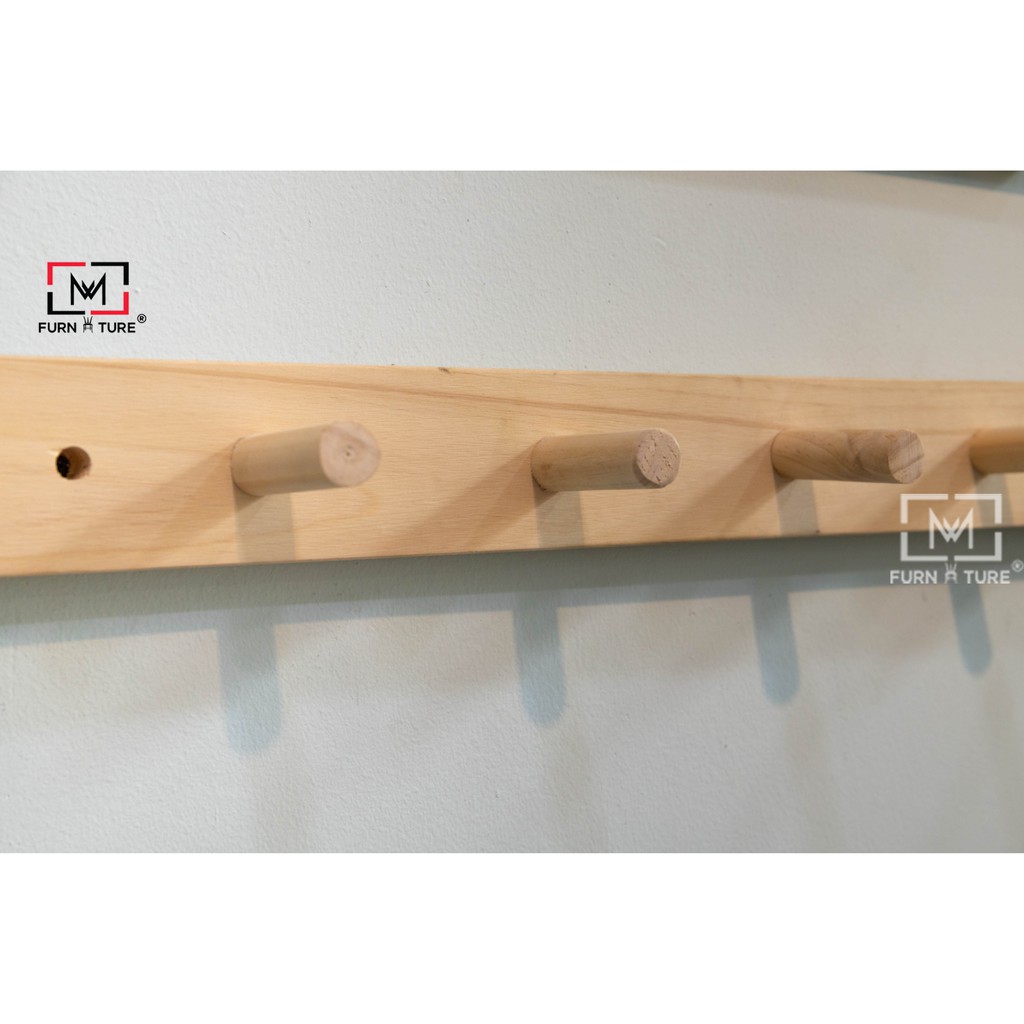 Móc gỗ gắn tường treo đồ phụ kiện thời trang thương hiệu MW FURNITURE - Pin Wall