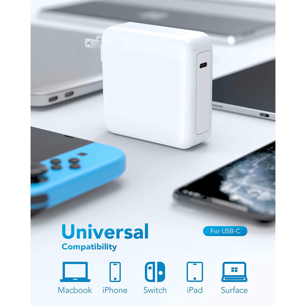 Bộ Sạc Usb C 96w 13 15 16 Inch 2020 2019 2018 96w 87w Pd Usb-C 6.6ft / 2m | BigBuy360 - bigbuy360.vn