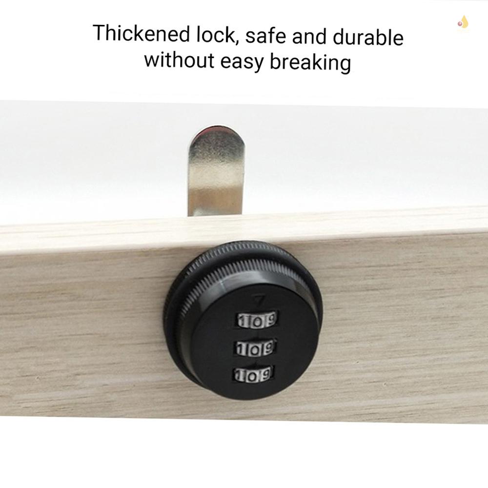 Ổ Khóa Mật Khẩu 3 Chữ Số XT20 Bằng Hợp Kim Kẽm An Toàn Cho Tủ Chén / Tủ Chén