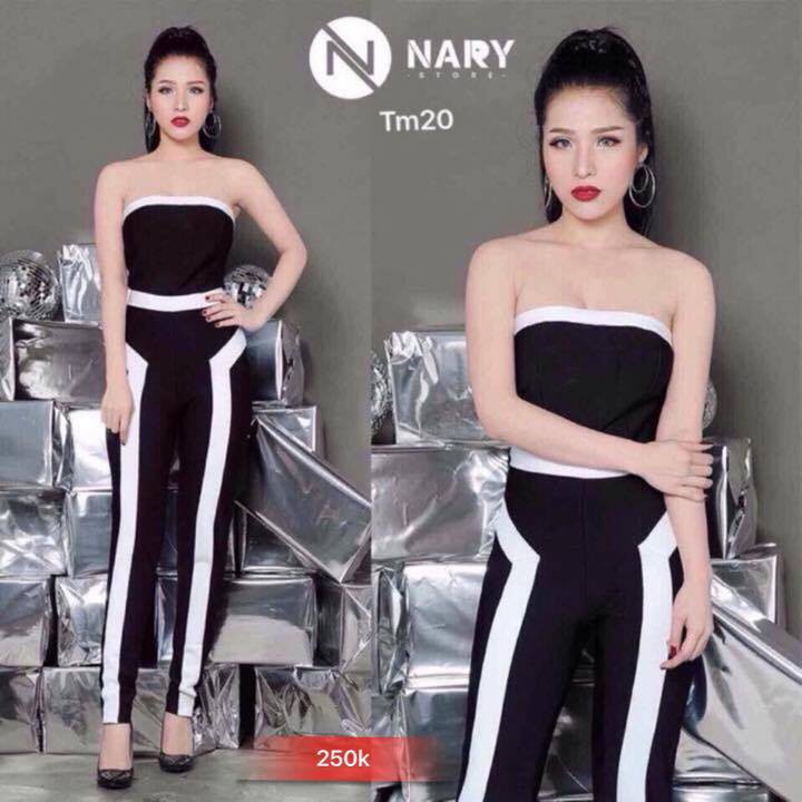 jumpsuit cúp ngực