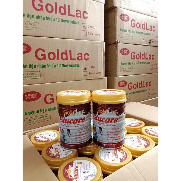 Sữa bột dành cho người bị tiểu đường Glucare Goldlac 900g - Hỗ Trợ Ổn Định Đường Huyết