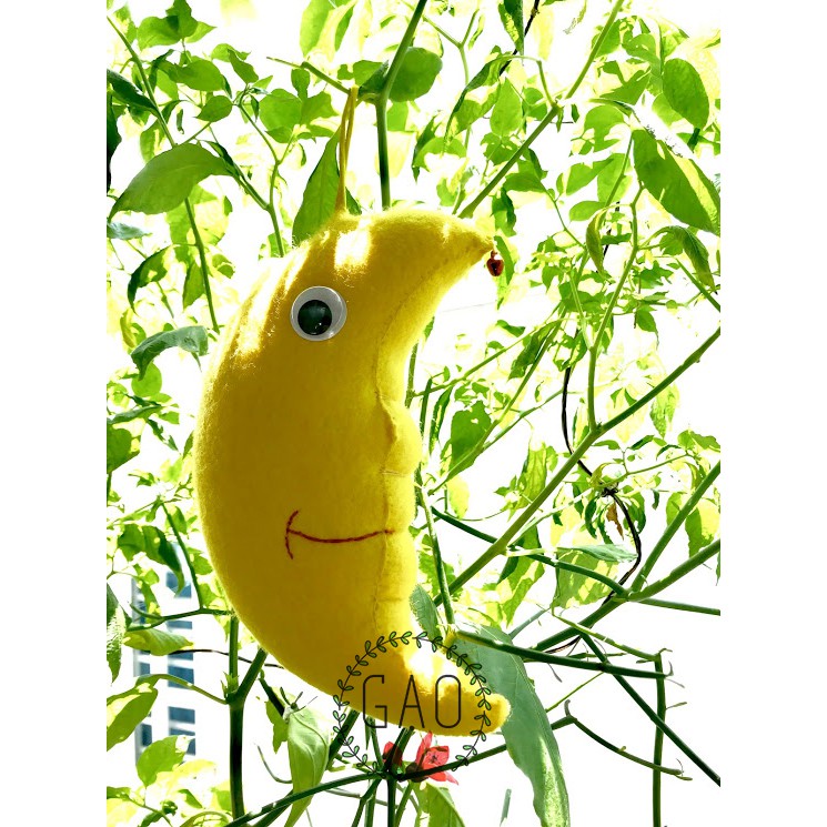 Móc khoá, treo nôi Trăng Vàng - handmade siêu cute