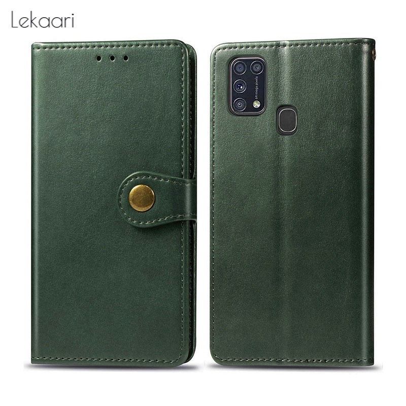 Lekaari Bao da điện thoại kiểu ví đựng thẻ nắp gập từ tính chống trượt cho Samsung Galaxy  Z Flod 3 F52 5G A03S M11 A11 M30S M31 M21 M80S M60S M40S