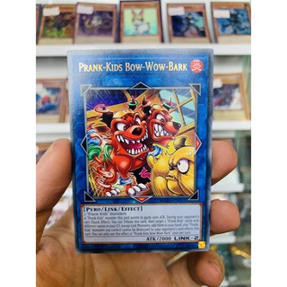 Thẻ Bài Lẻ YugiOh! Mã MGED-EN115 - Prank-Kids Bow-Wow-Bark - Gold-Letter Rare - 1st Edition