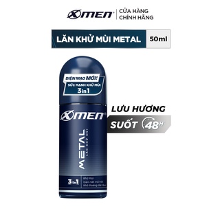 Lăn khử mùi X-men Metal - Khô thoáng 50ml