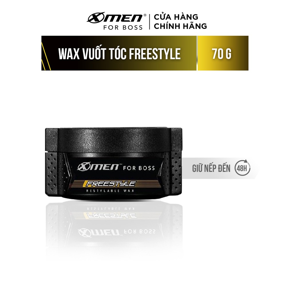 Sáp vuốt tóc X-Men For Boss Wax FREESTYLE 70g - Vuốt nhẹ tự nhiên