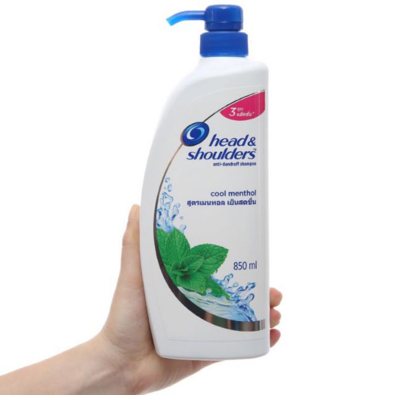 Dầu gội Head shoulders Thái Lan 850ml⚡hàng nhập Thái Lan⚡Mùi bạc hà mát lạnh