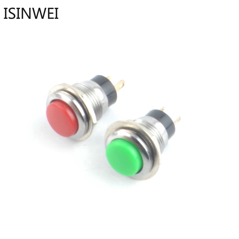Set 5 công tắc nút ấn tạm thời 12 mm 2pin DS-318 chất lượng cao