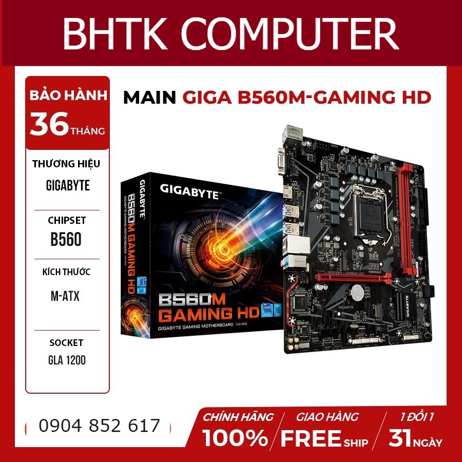 [HÀNG CHÍNH HÃNG] Main Gigabyte B560M GAMING HD/ Asus EX B560M-V5 đẳng cấp thương hiệu PRO gaming BH 36 tháng