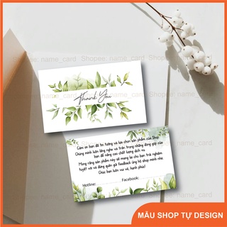 Thiệp cảm ơn, thank you card dùng cho shop bán hàng có sẵn tại shop