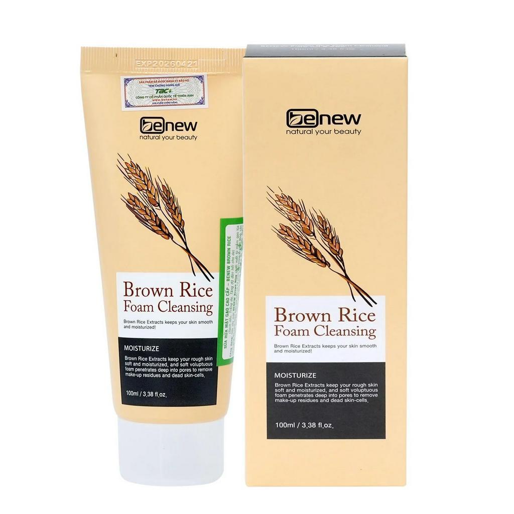 Sữa rửa mặt BENEW Rice Foam Cleasing 100 ml