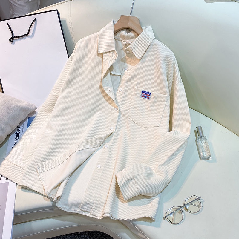 Áo Sơ Mi Dài Tay Dáng Rộng Thời Trang Mùa Thu Dành Cho Nữ