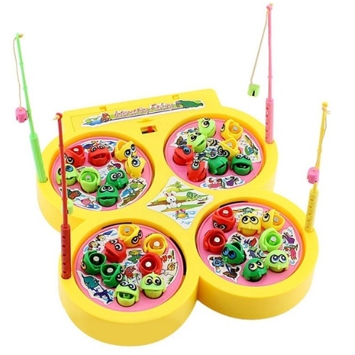 Đồ chơi câu cá nam châm 4 hồ có nhạc cho bé, đồ chơi trẻ em Mumbaby 30