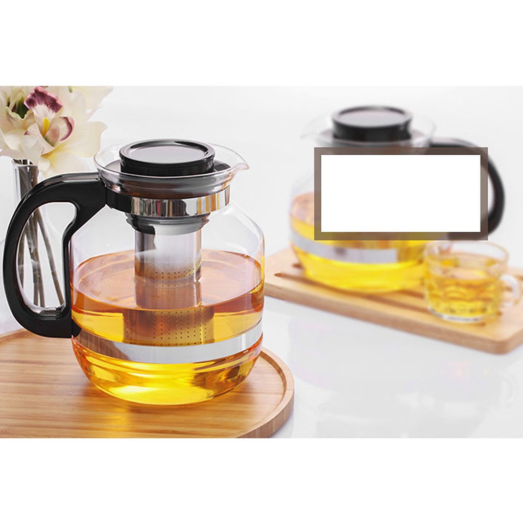 Bộ Ấm Pha Trà Thủy Tinh Kèm 4 Tách Lưới Lọc Inox 304 Không Gỉ | BigBuy360 - bigbuy360.vn