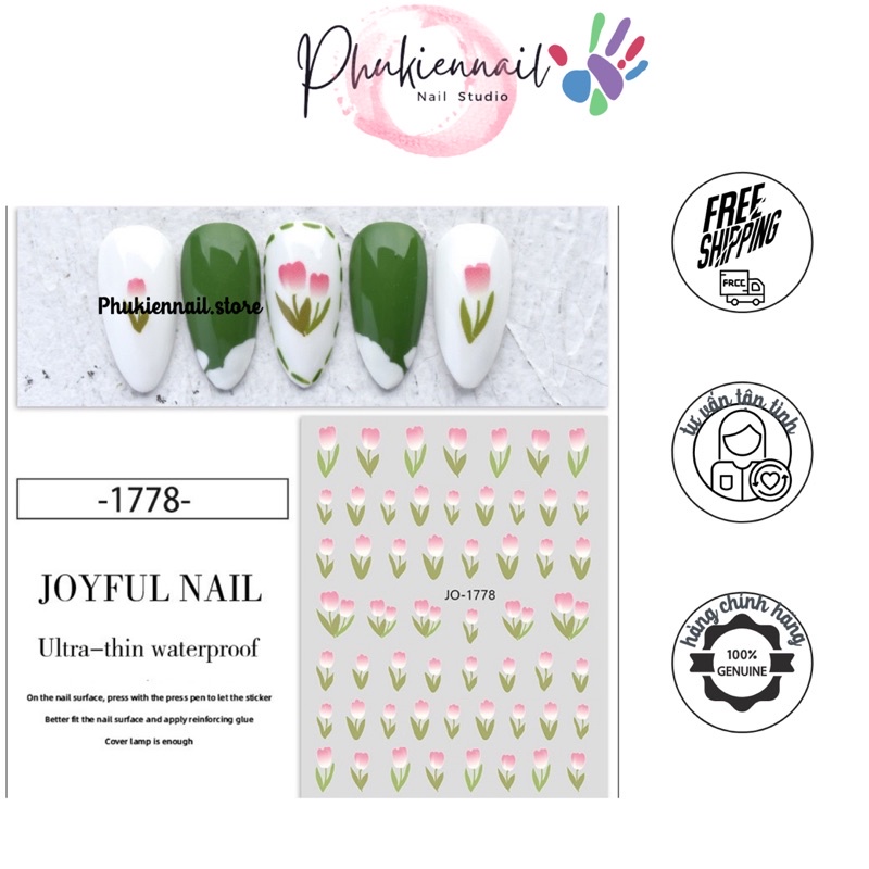 Stick hoa các loại 6 kiểu trang trí nail