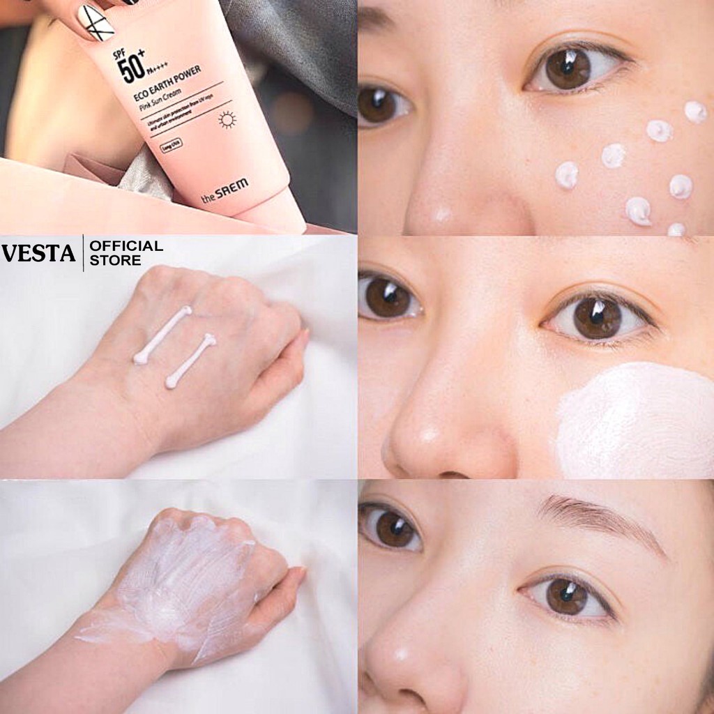 Kem Chống Nắng The Saem Eco Earth Power Pink Sun Cream 50g | BigBuy360 - bigbuy360.vn