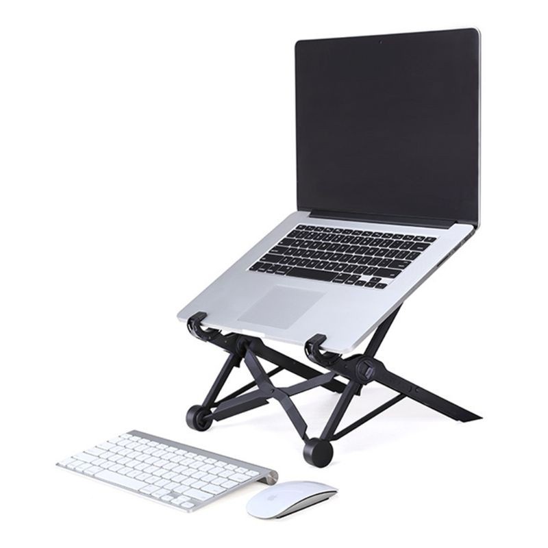 Alli Portable K2 Laptop Stand Adjustable Folding Lapdesk Laptop Holder Notebook Bracket for Home Office Use Supplies