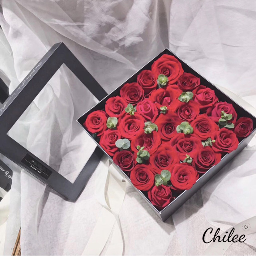 SET 2 HỘP VUÔNG CẮM HOA, ĐỰNG QUÀ TẶNG | BigBuy360 - bigbuy360.vn