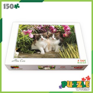 Tranh xếp hình 150 mảnh ghép – Miu Con (20x30cm)