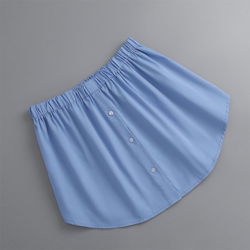 Chân Váy Nối Dài Một Nửa Màu Trơn Có Nút Điều Chỉnh Được Dành Cho Bạn Nữ