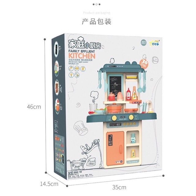 Bộ nấu ăn đồ chơi cao 62 cm(42 , 36 , 44chi tiết)