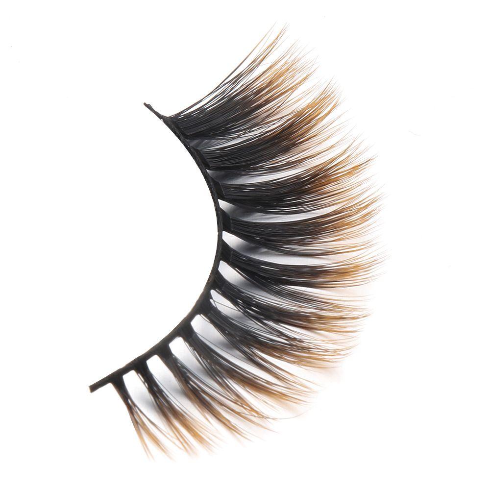 1 Cặp Lông Mi Giả Cong Dài Trang Điểm Thủ Công