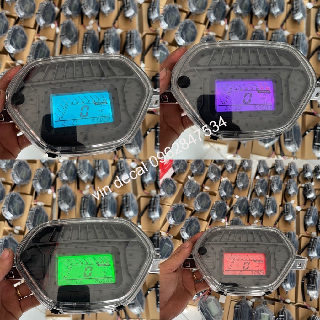 Đồng hồ ware nhỏ plus mẩu đồng hồ mới Lắp  wave alpha đời 2002 đến 2006, wave 100 110, wave thái