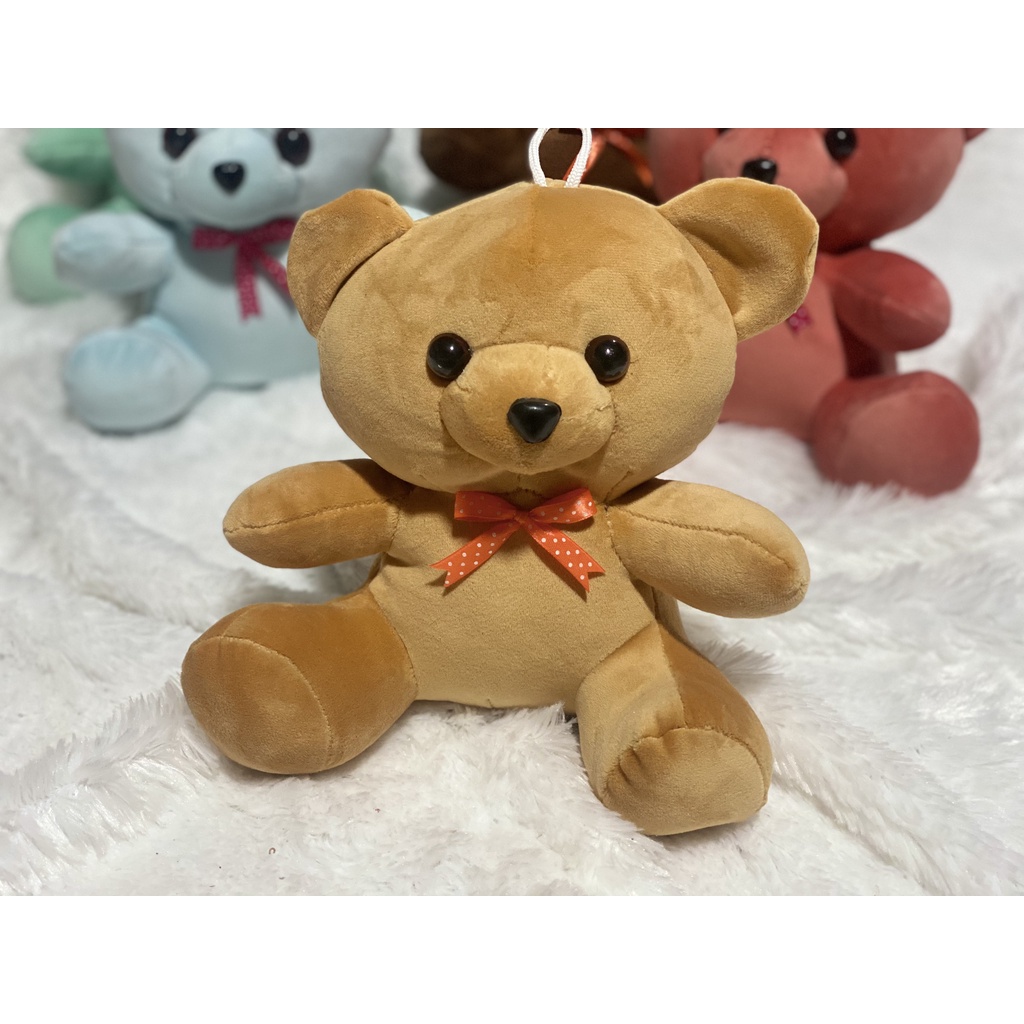 Gấu bông mini 20cm đáng yêu, gấu nơ cao cấp - NaduShop