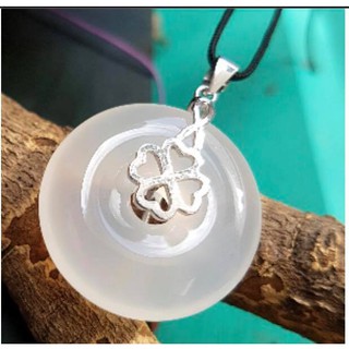 Mặt dây chuyền đồng điếu mã não mix bạc đính đá - Tặng kèm dây đeo và hộp đựng