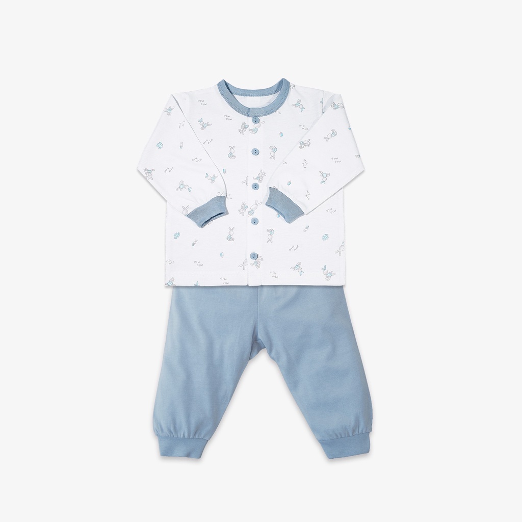 Bộ Sơ Sinh Cotton MIOMIO - Tay Dài, Nút Giữa New Cho Bé Trai, Bé Gái
