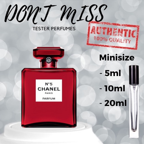 Nước Hoa Chanel No5 Eau De Parfum – Red Edition(5ml/10ml/20ml)  [𝙳𝚘𝚗𝚝.𝚖𝚒𝚜𝚜]