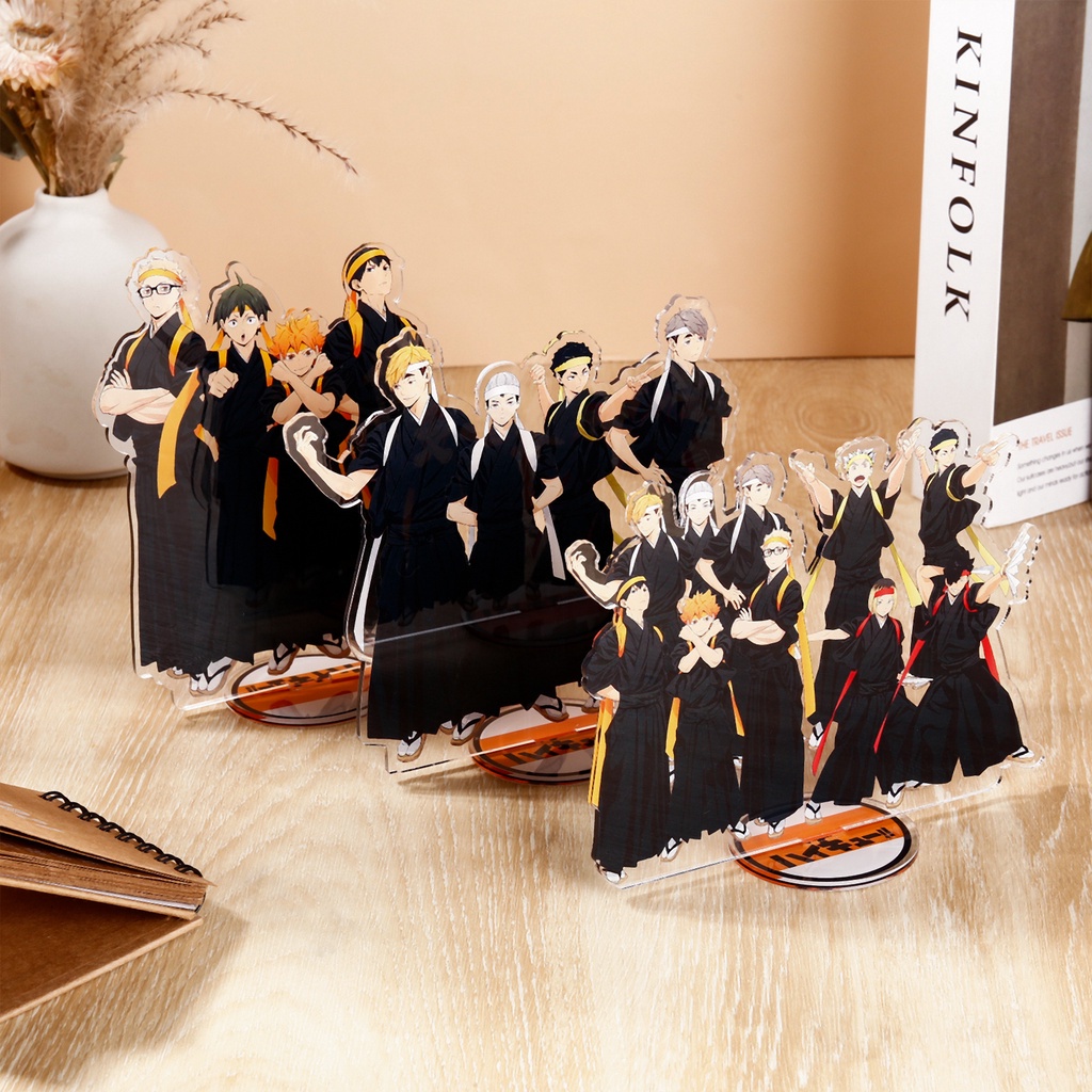 Mô hình các nhân vật trong phim Haikyuu bằng acrylic có giá đỡ để bàn trang trí