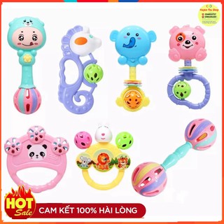 Bộ đồ chơi xúc xắc lục lạc 7 món cho bé yêu