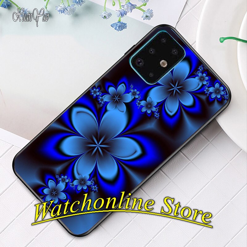 Ốp lưng phủ bóng SamSung Galaxy M51 S20 FE Note 10 Lite Note 10 Note 10+ S10 lite Note 8 Note 9 S20 ultra họa tiết Hoa