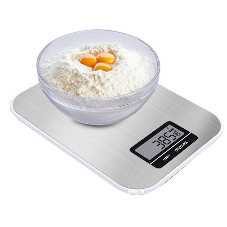 Cân tiểu ly điện tử nhà bếp kitchen scale 5kg màng hình LCD nút cảm ứng, có tính năng trừ bì,độ chính xác cao